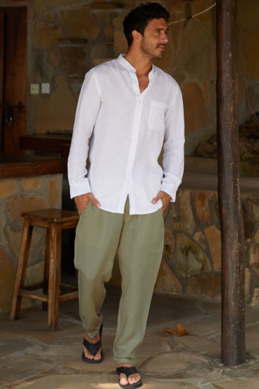 Men Aspiga Trousers | Men'S Premium Linen Trousers