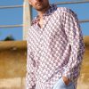 Men Aspiga Shirts | Men'S Printed Cotton Shirt