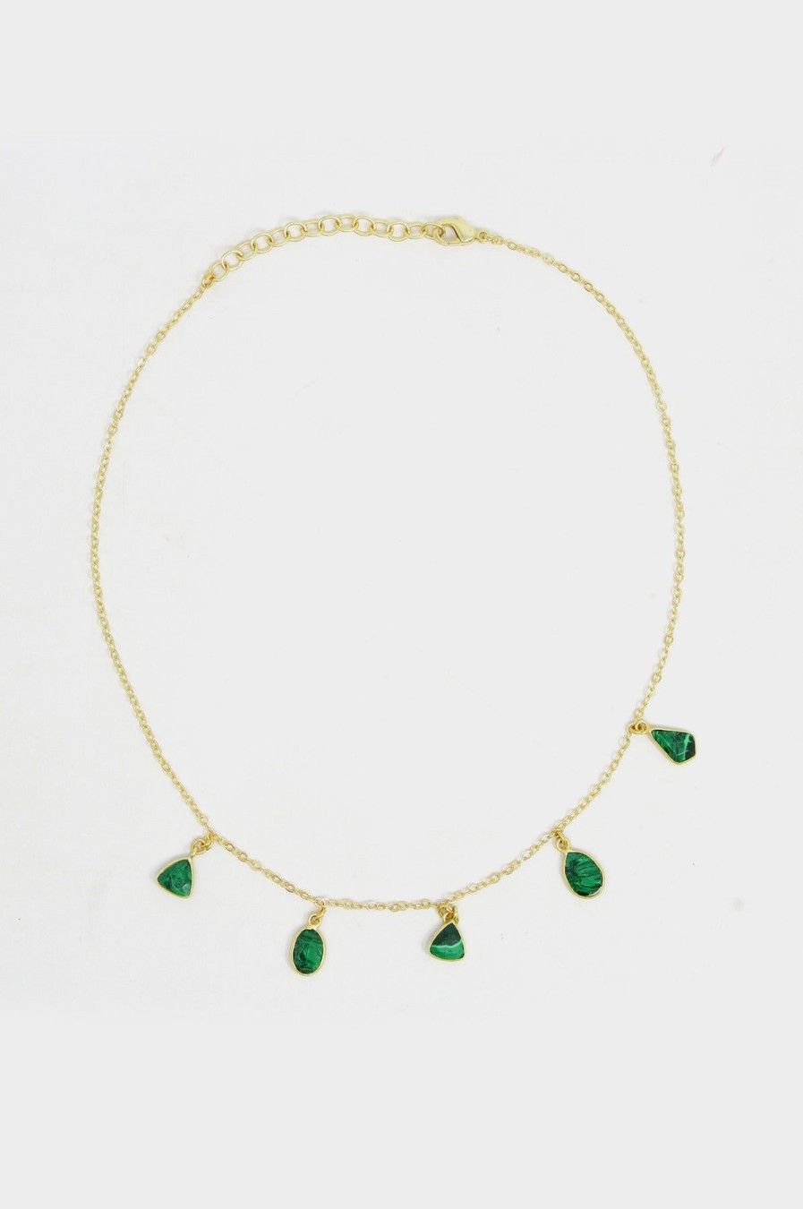 Jewellery Aspiga | Multi Green Stone Necklace