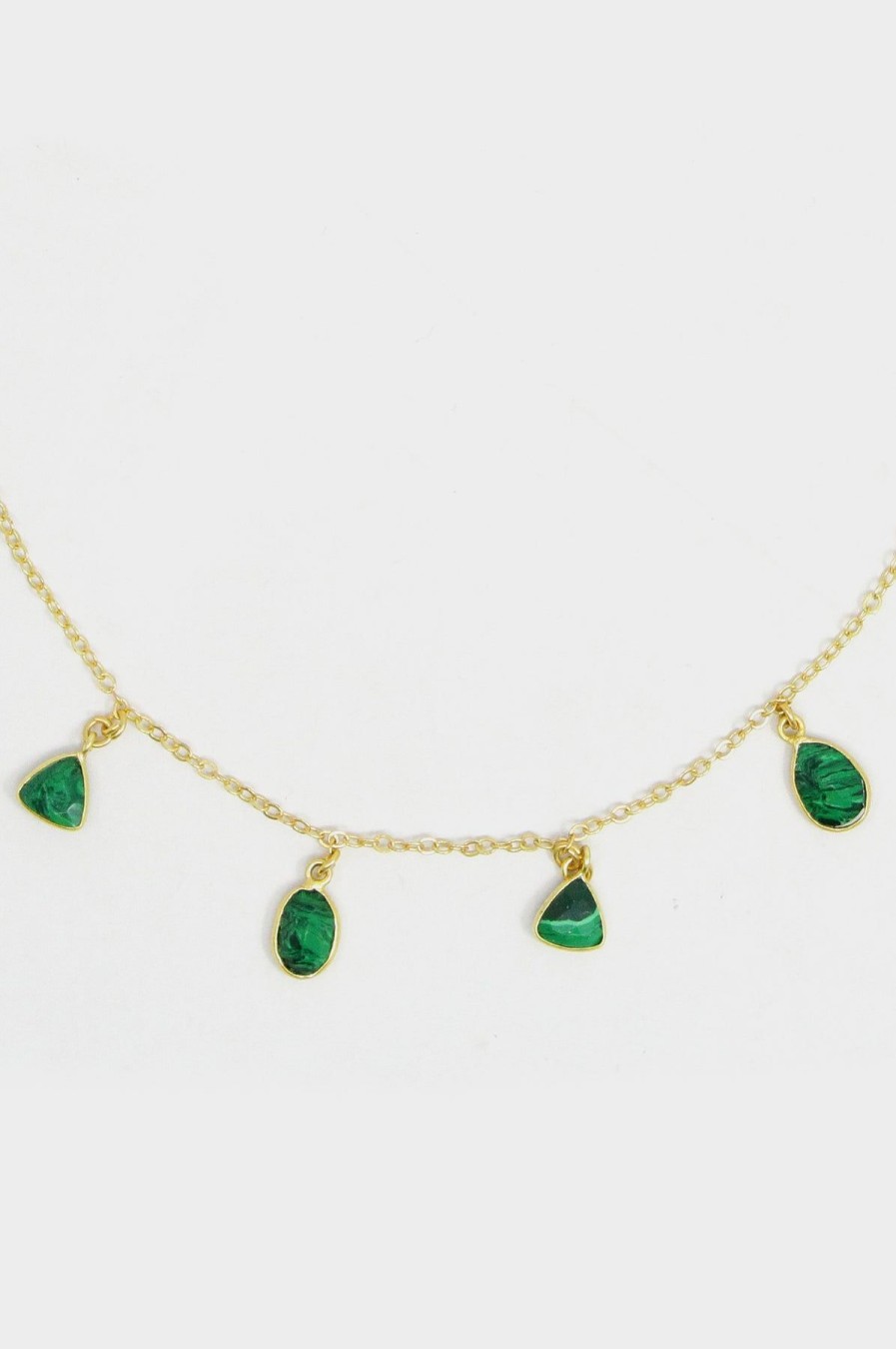 Jewellery Aspiga | Multi Green Stone Necklace