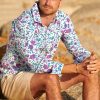 Men Aspiga Shirts | Men'S Printed Cotton Shirt