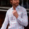 Men Aspiga Shirts | Men'S Printed Linen Shirt