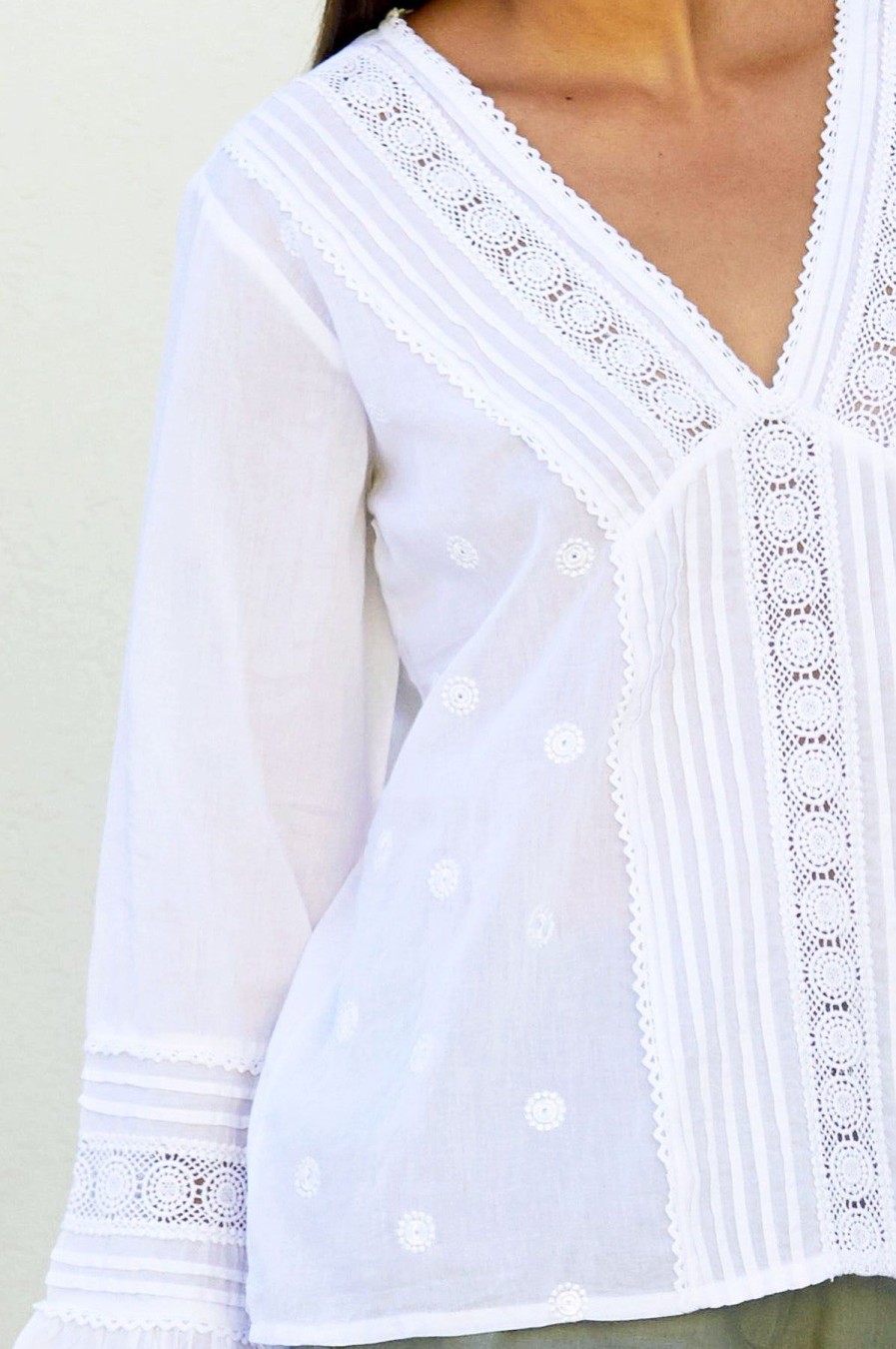 Womenm Aspiga Tops | Valentina Embroidered Blouse