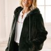 Womenm Aspiga Coats & Jackets | Reversible Hooded Shearling Jacket