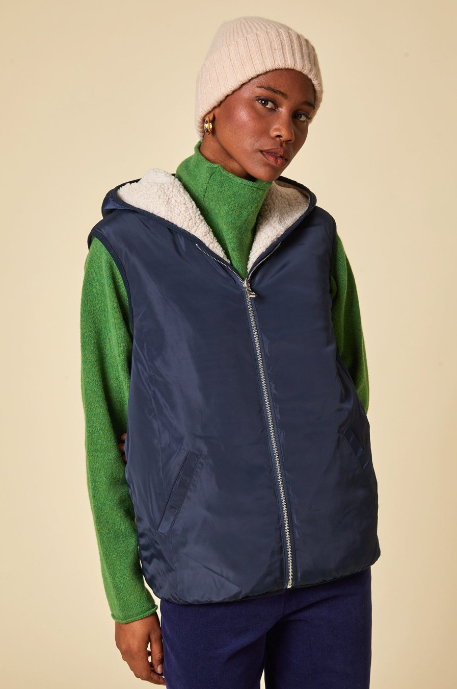 Womenm Aspiga Coats & Jackets | Reversible Eco Hooded Gilet