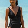 Womenm Aspiga Swimwear | Recycled V-Neck Ruched Swimsuit