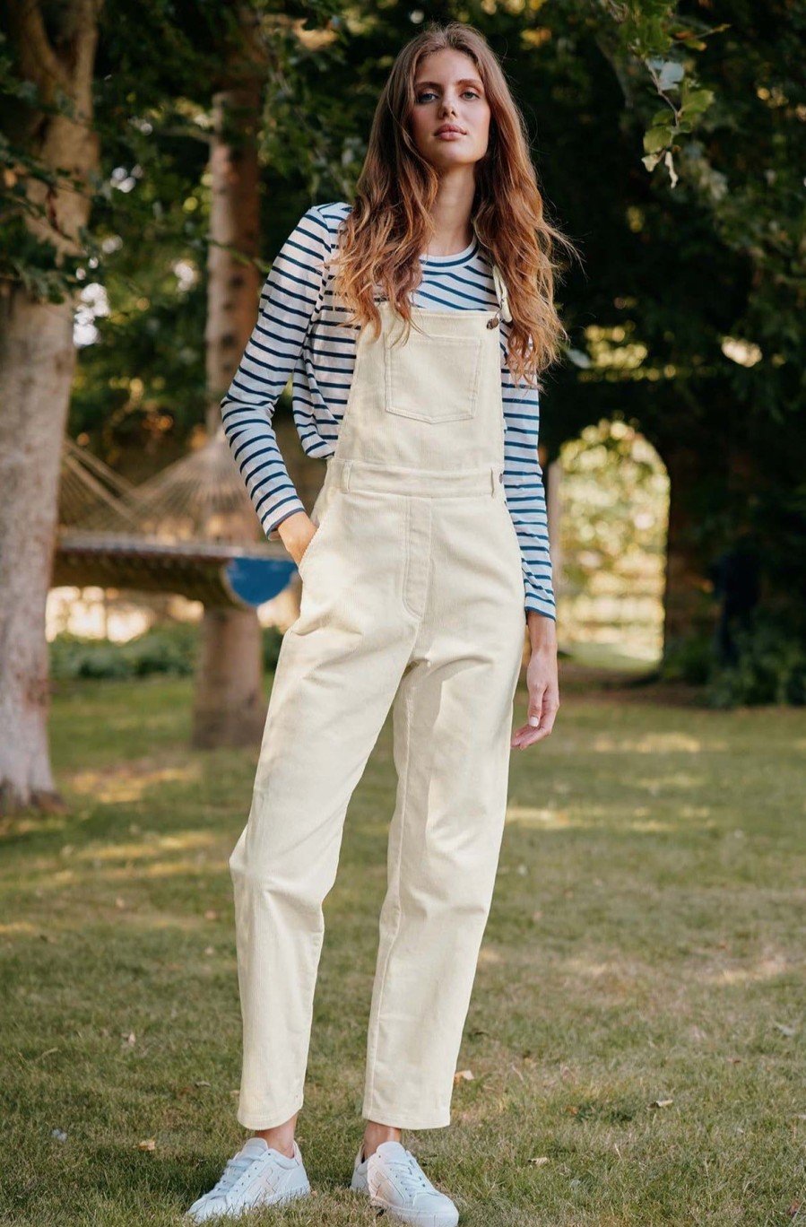 Womenm Aspiga Trousers | Stretch Corduroy Dungarees