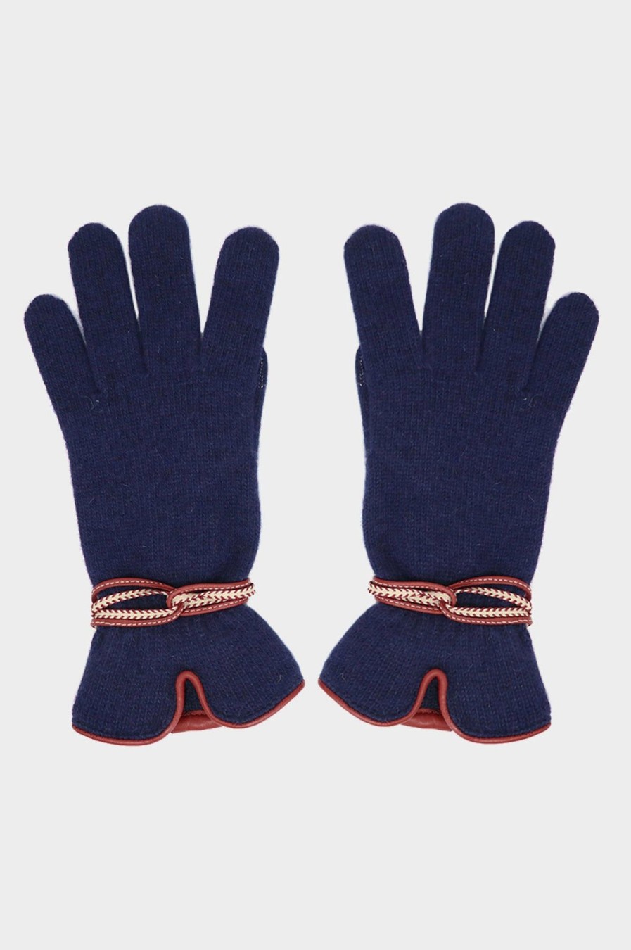 Accessories Aspiga | Touchscreen Woollen & Leather Gloves