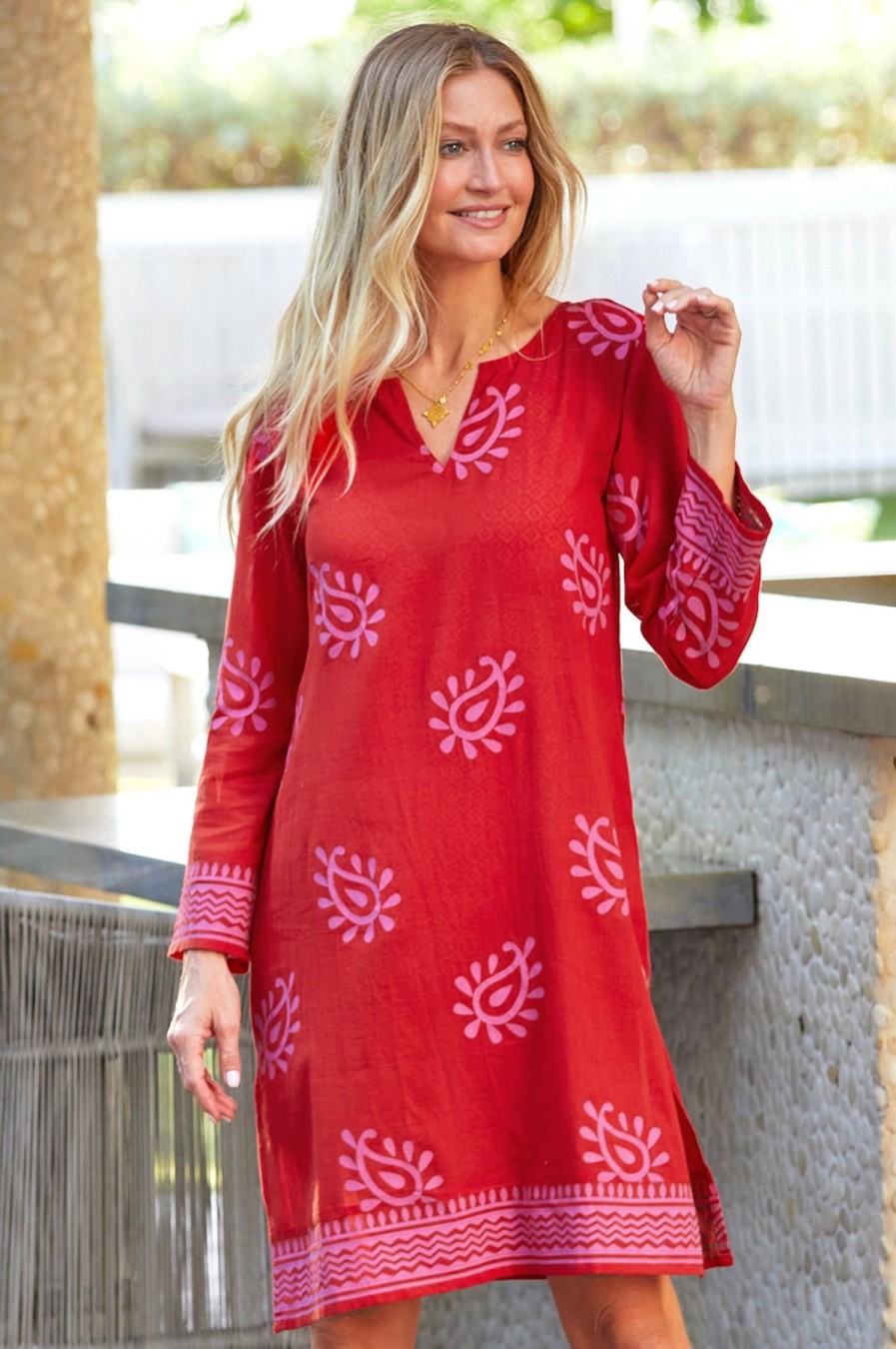 Womenm Aspiga Kaftans & Sarongs | Guadalupe Short Tunic