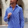 Men Aspiga Shirts | Men'S Printed Cotton Shirt