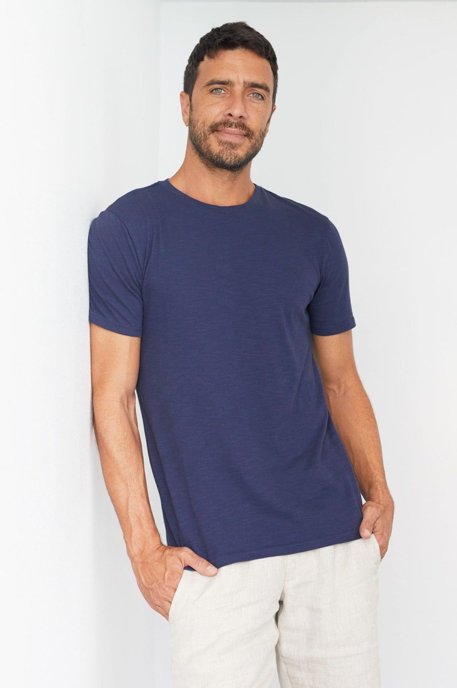 Men Aspiga Shirts | Men'S Crew Neck T-Shirt